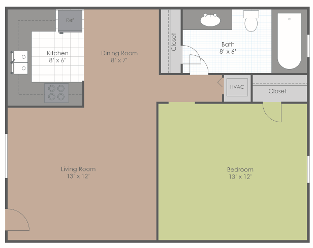 Floorplan - Manchester Park Apartments