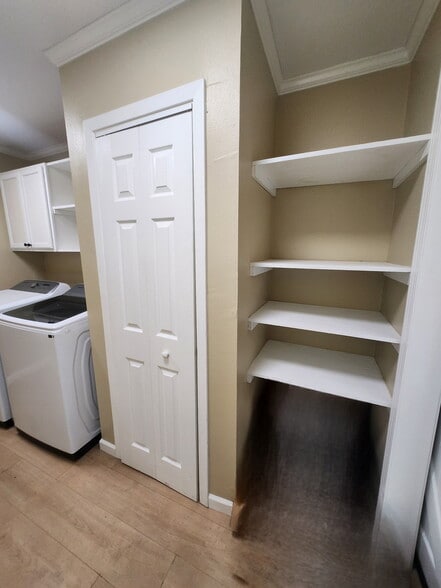 Storage shelves - 211 Ellen Dr