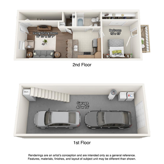 Floorplan - Stone Crest Townhomes