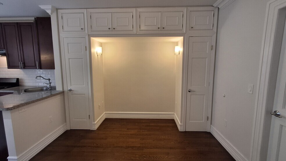 Built in storage in the living room - 603 Bloomfield St