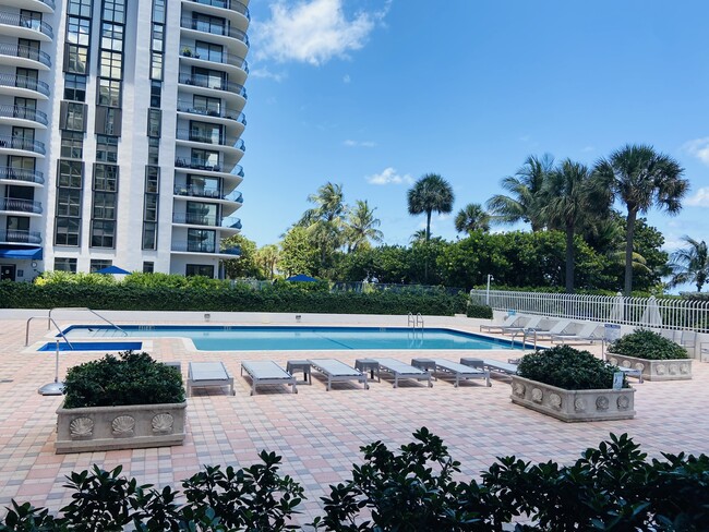 Pool deck. - 8855 Collins Ave