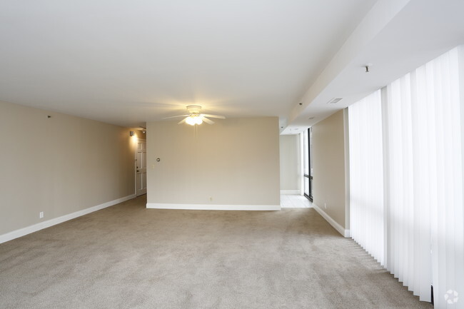 2BR, 1.5BA - 1,199SF - W3NE - Living Room - Twin Towers Place