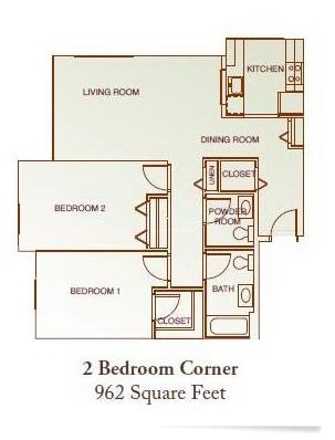 2 Bedroom Corner - Park View at South Pantops