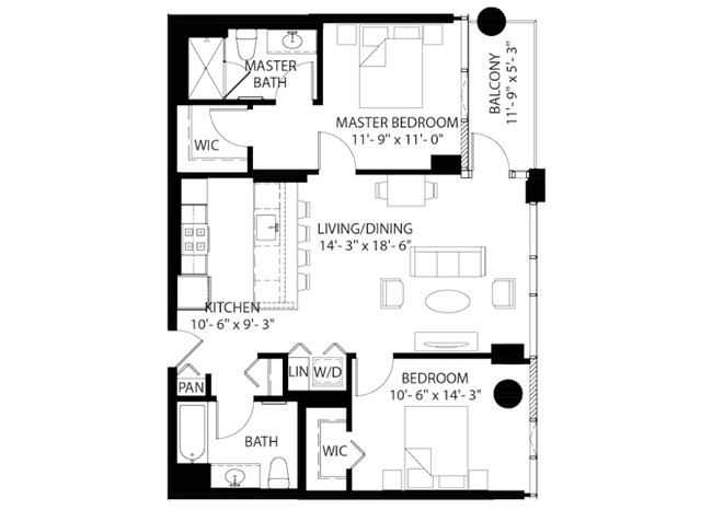 Floorplan - Halsted Flats