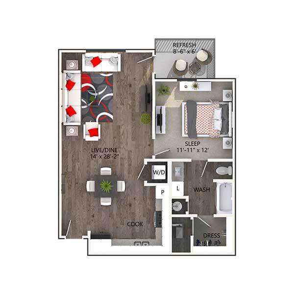 Floorplan - Reatta Ranch Apartments