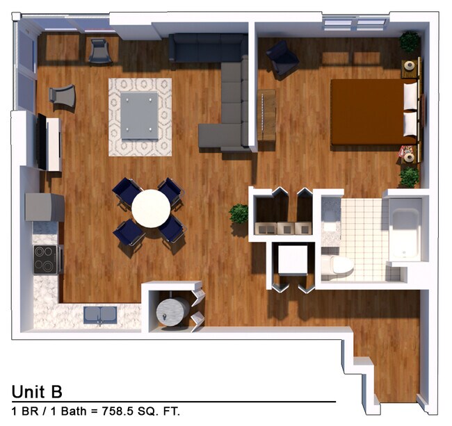 1 bedroom / 1 bathroom - Douglas Enclave