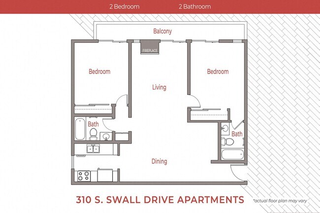 Floorplan - 310 S. Swall Drive Apartments