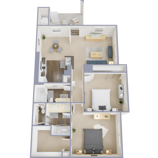 Plan3_995_Overhead_497834.png - Laurel Terrace Apartment Homes