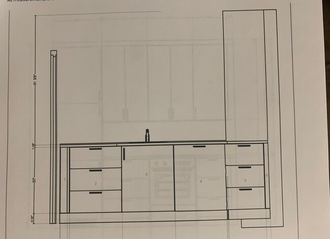 New kitchen to be installed - design/plan - 141 S Clark Dr