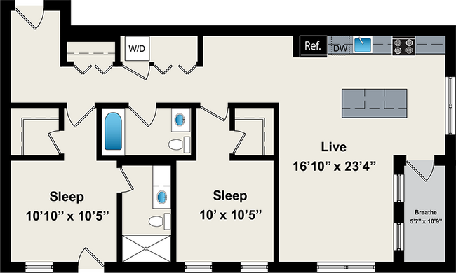 Floorplan - Reside on Jackson