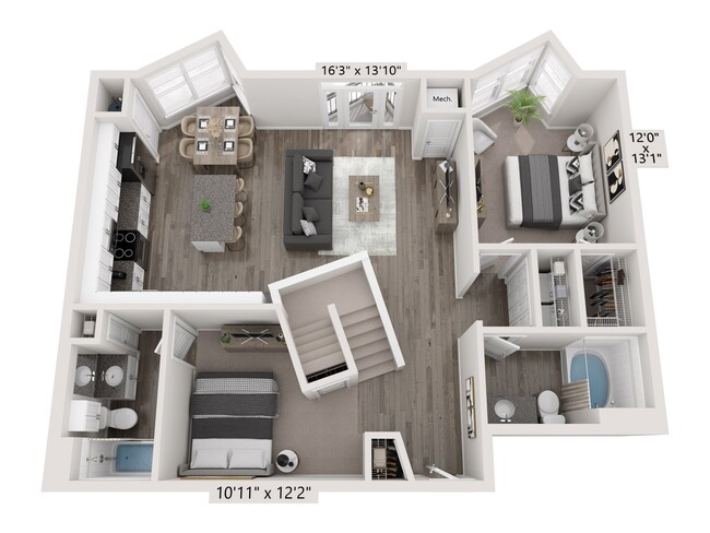 Floorplan - City Gate Apartment Homes