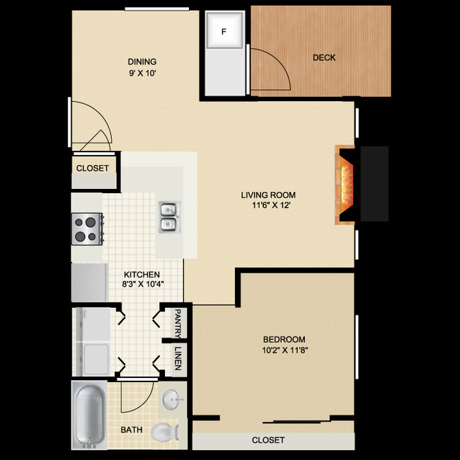 Floorplan - Chestnut Ridge Apartment Homes