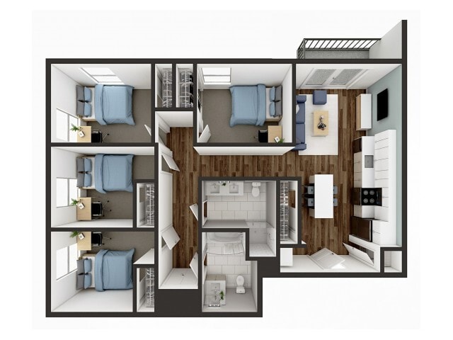 D1 Balcony - 1008 S. 4th