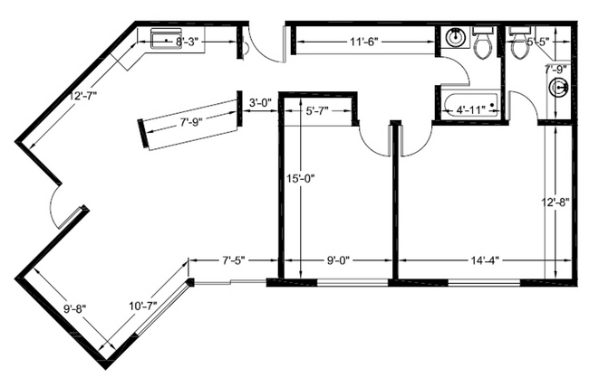 Floorplan - Riverview West Apartments