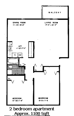 2BR/1BA - Mountain View Knolls