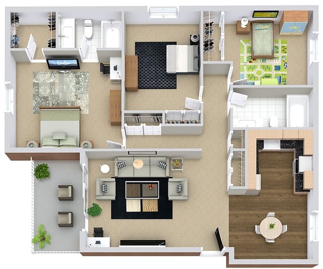 Floorplan - Briarwood Park Apartments