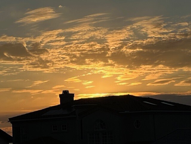 Sunset from house - 6165 Del Paso Ave