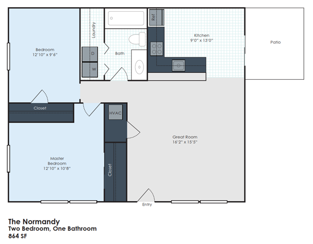 Floorplan - Oakwood Apartments & Townhomes