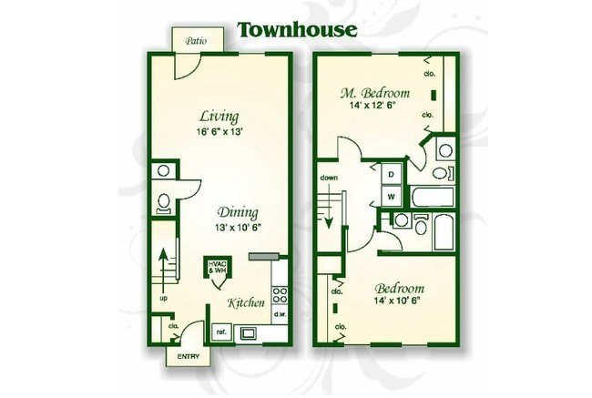 Floorplan - Beachwood Park Apartments and Townhomes