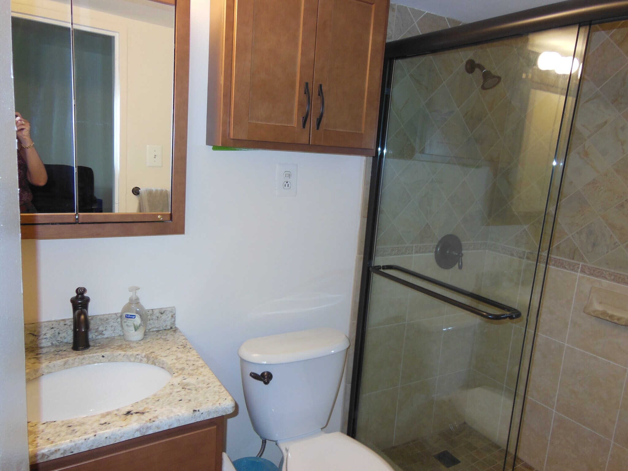 Glass shower door - 1330 New Hampshire Ave NW