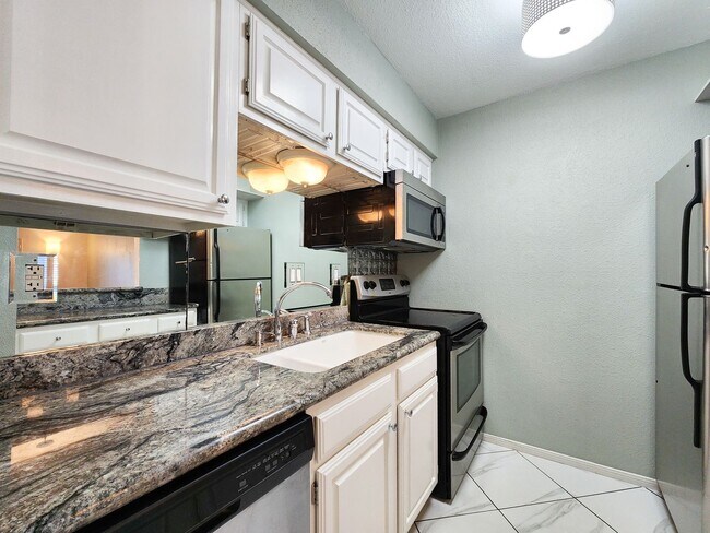 Building Photo - Beautiful 2 bedroom / 1 bath on second floor with gorgeous Houston skyline views. Stainless steel...