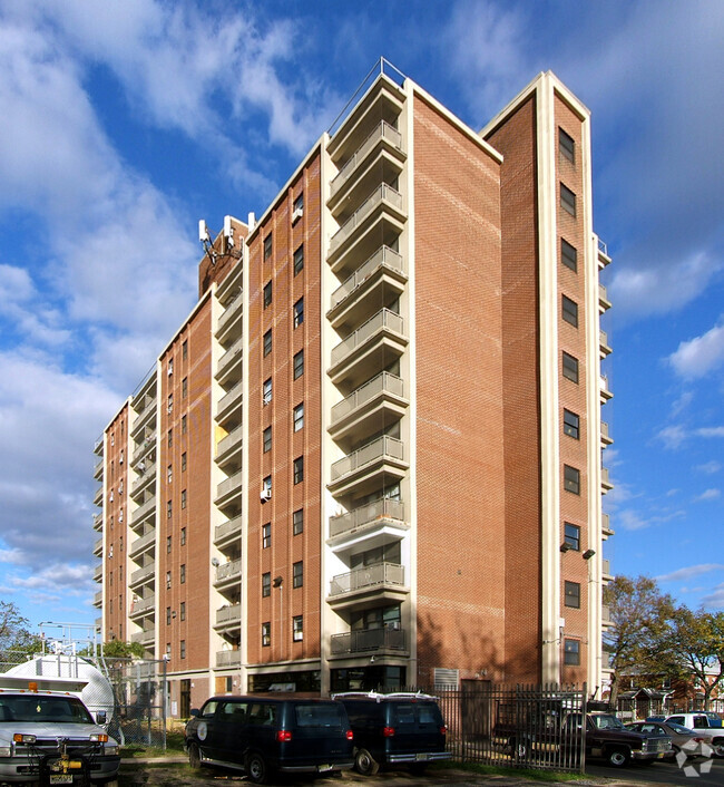 View from the southwest - Kennedy Tower