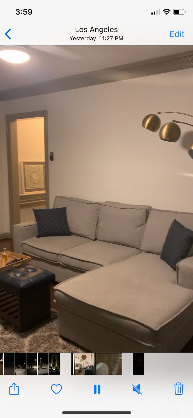 Couch opens up to a sleeper - 3622 W Adams Blvd