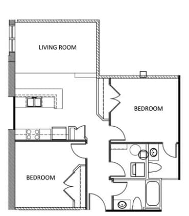 2BR/2BA - The Hancock Building