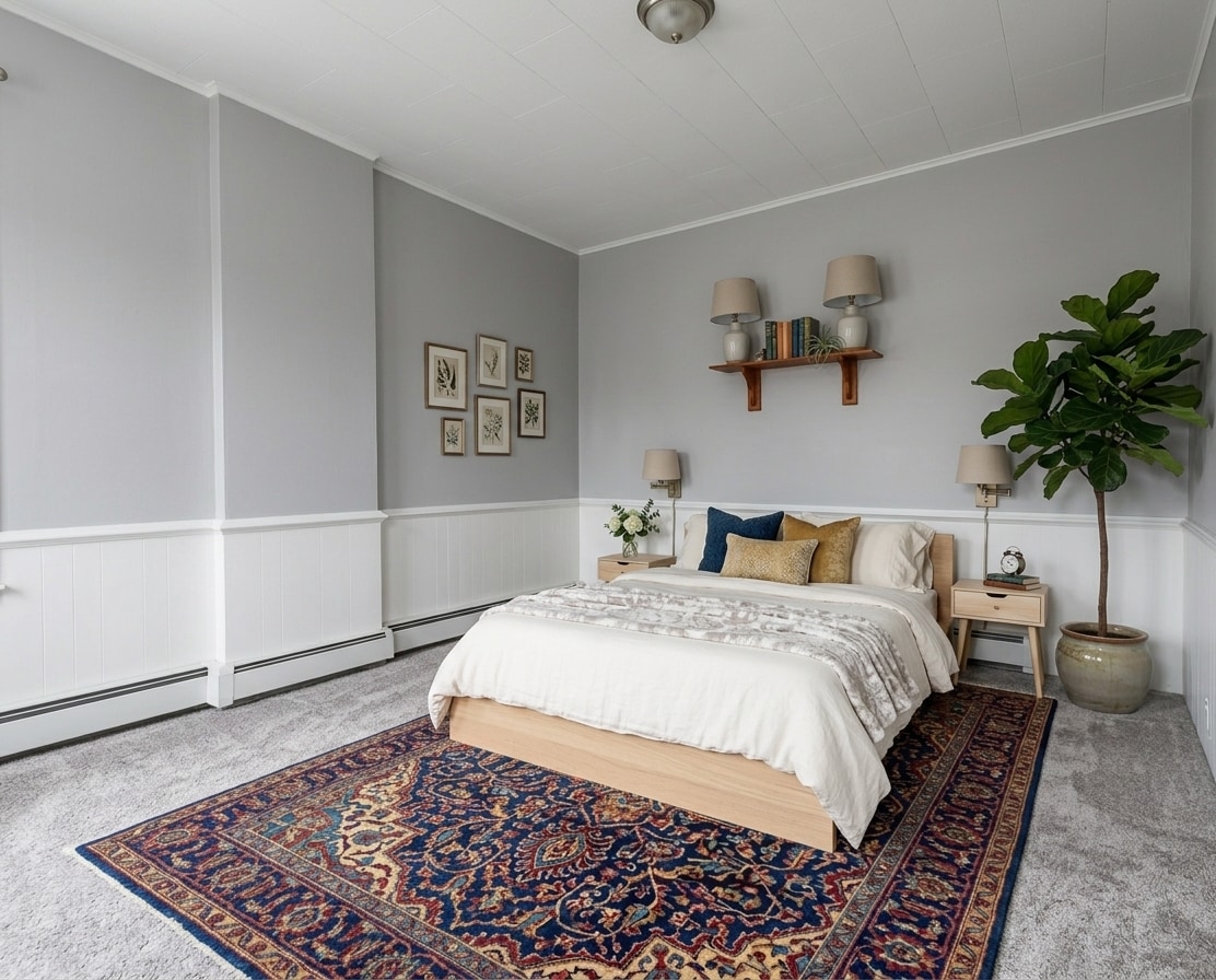 Primary bedroom with high ceilings, walk-in closet and natural light - 87 Prospect Ave