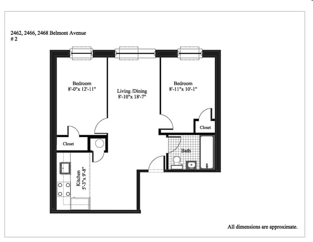 2BR/1BA - Little Italy/Fordham University Gardens