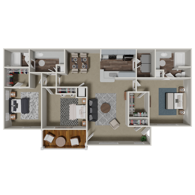 Floorplan - Crestmark Apartment Homes