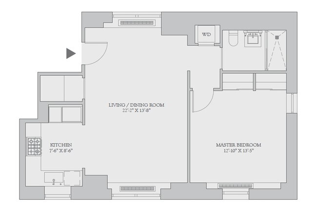 1BR/1BA - Twelve Twelve Fifth Avenue