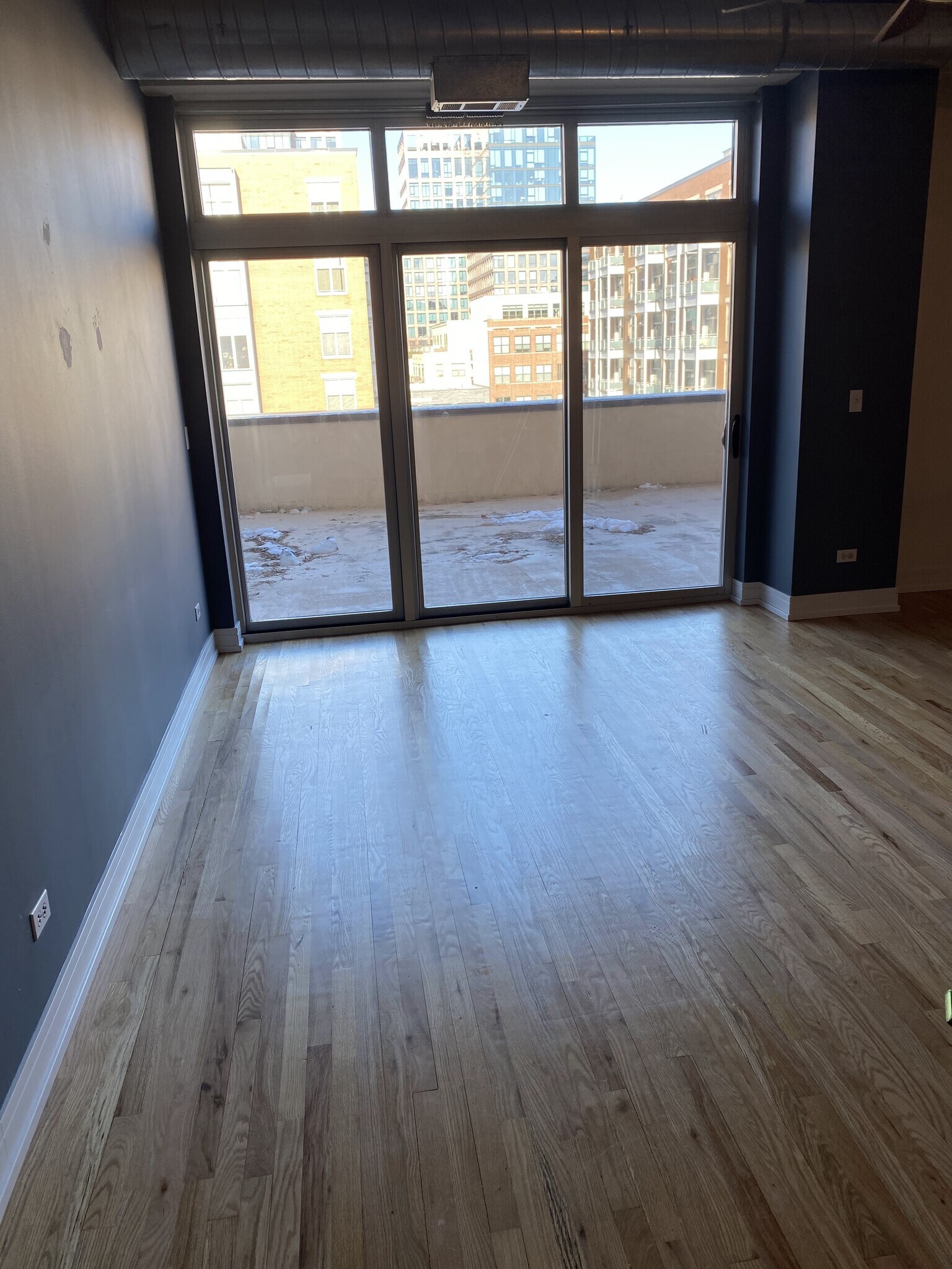 Living area looking out to terrace - 950 W Monroe St