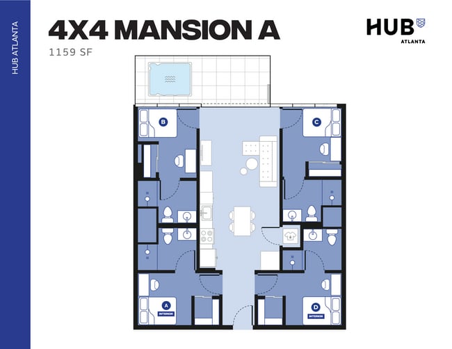 4x4 Mansion A - Hub Atlanta