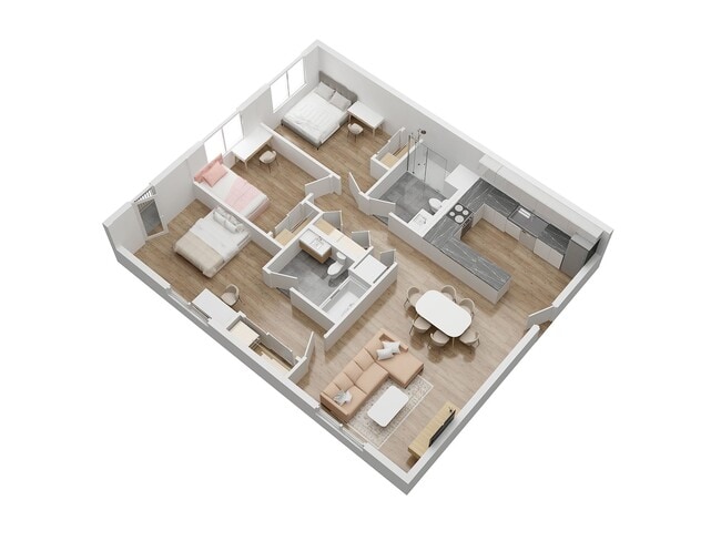 Floorplan - 4000 Mont Clair Apartments