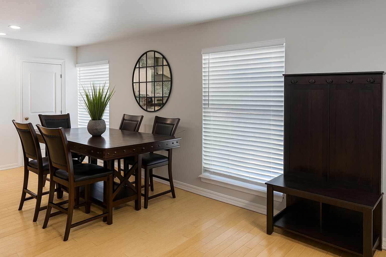 Elegant dining table perfect for family meals or work-from-home days. - 10116 Mercedes St