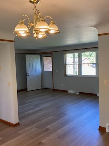 Living room from dining room - 7615 Barret Rd