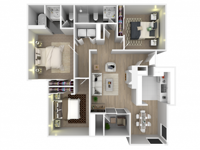 3 BED 2 BATH - CCV-Canyon Creek Villas