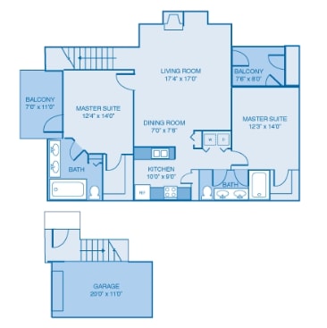 Floorplan - Inverness Apartments