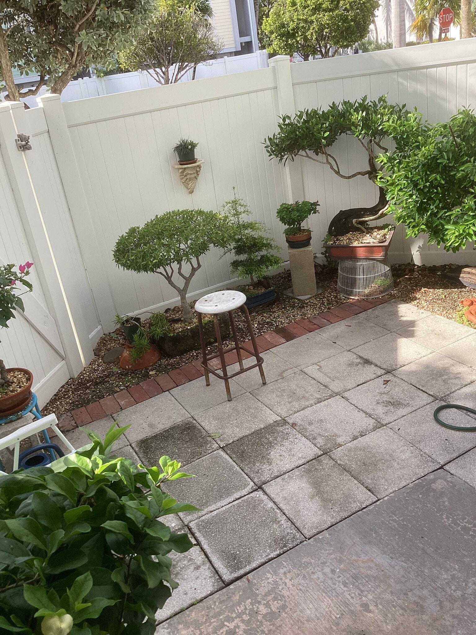 Rear yard, gate to outside sidewalk - 63 Seaside North Ct