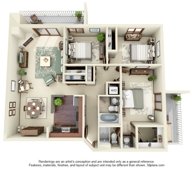 Floorplan - Summer Creek Apartments