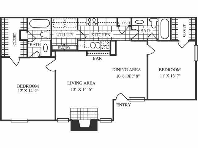 Floorplan - Sapphire Apartments