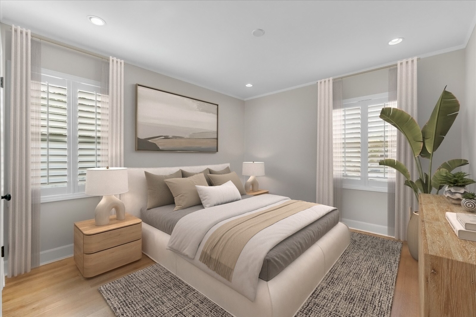 Virtually Staged | Bedroom #2 - 4710 Cartwright Ave