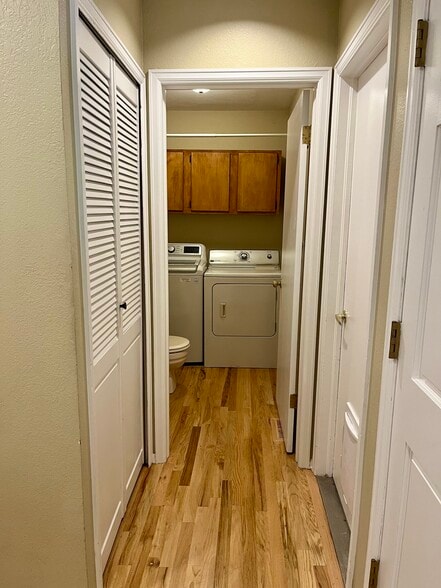 Downstairs closet and bathroom - 3097 Fulton Circle