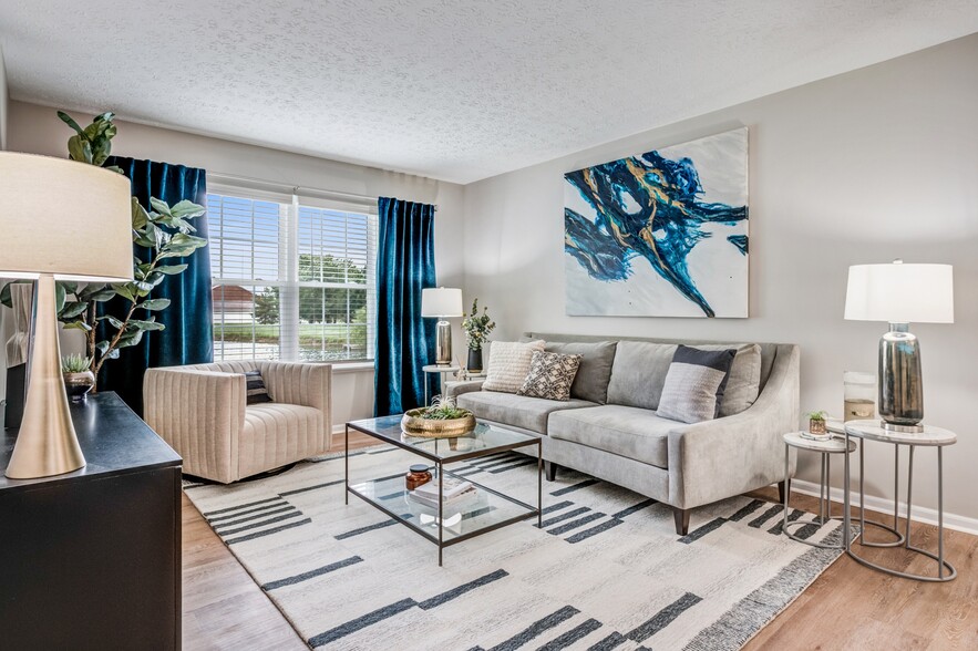 Newly Renovated Spacious Living Room - Collier Park Apartments