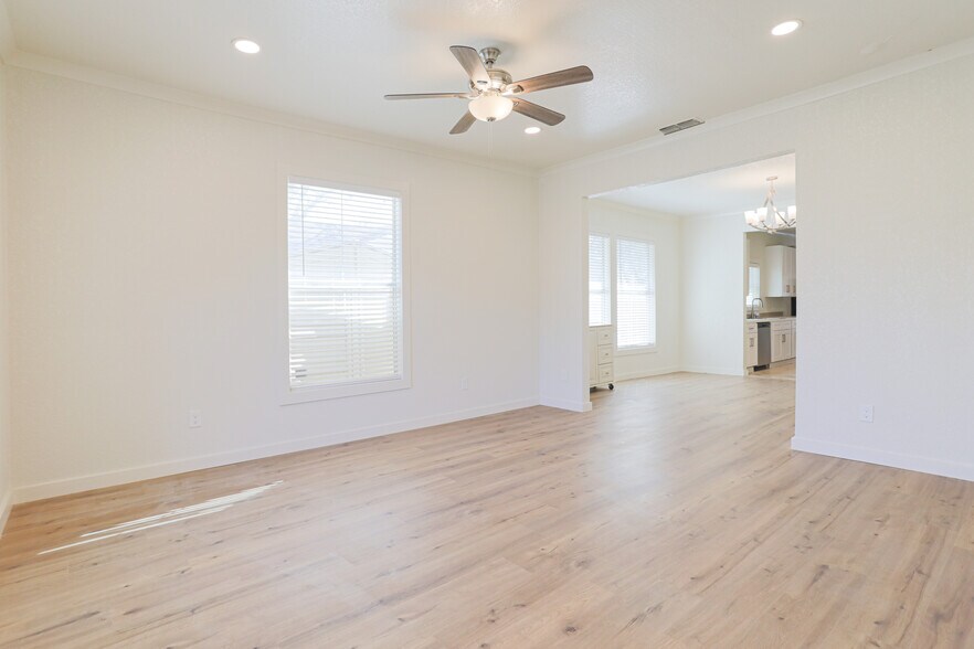 Living room toward dining room - 5528 Junius St