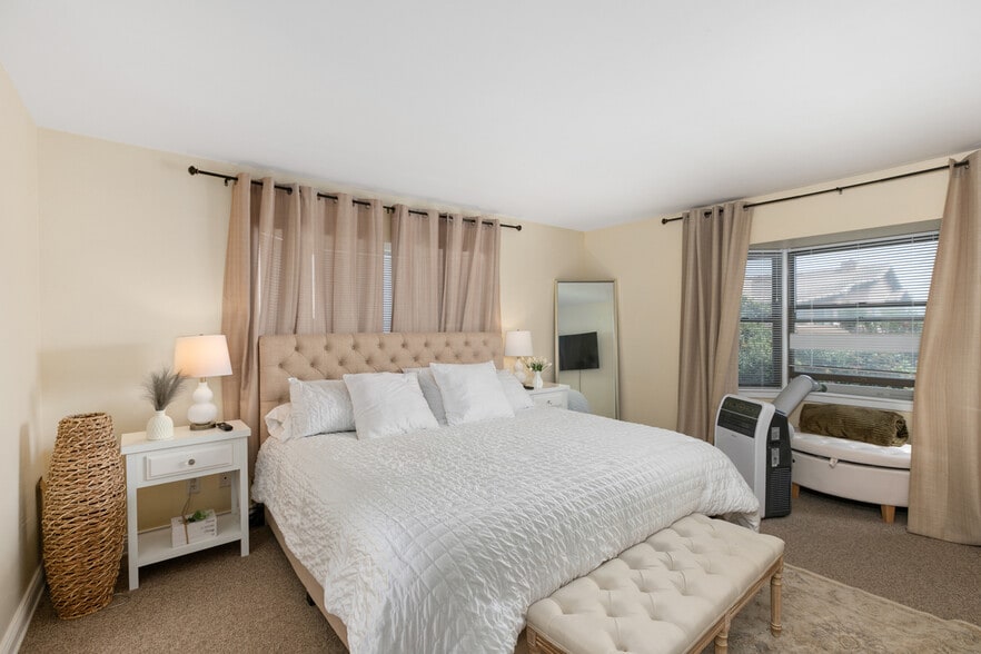 Primary bedroom, windows on two walls - 184 Date Ave