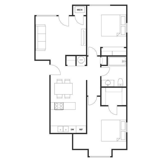 Floorplan - VISTA VILLA APARTMENTS