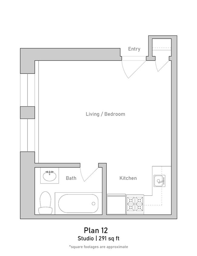 Floorplan - The Studios at Bronson