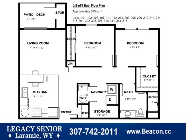 Floorplan - Legacy Laramie Senior Residences